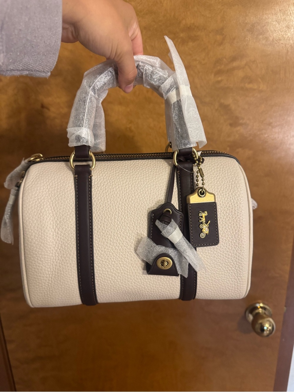 Coach Ruby Satchel 25 in Chalk